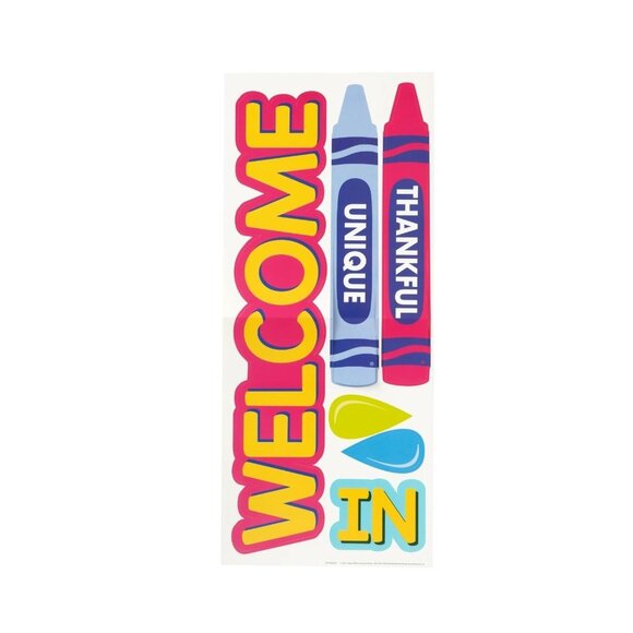NEW Crayola Brand Welcome Décor Kit – Classroom or Club – 41 Pieces - Picture 2 of 3
